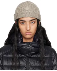 Moncler Taupe Virgin Wool Beanie 061