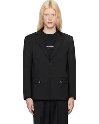 Han Kjøbenhavn Black Notched Lapel Blazer Black