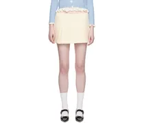 Off-White Pleat Miniskirt