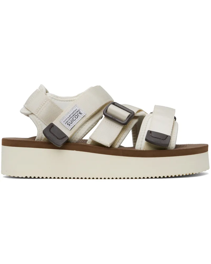 SUICOKE Off-White KISEE-PO Sandals Ivory
