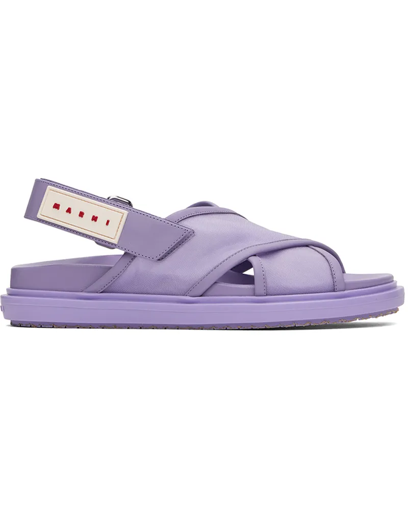 Marni Purple Fussbett Sandals 00c03