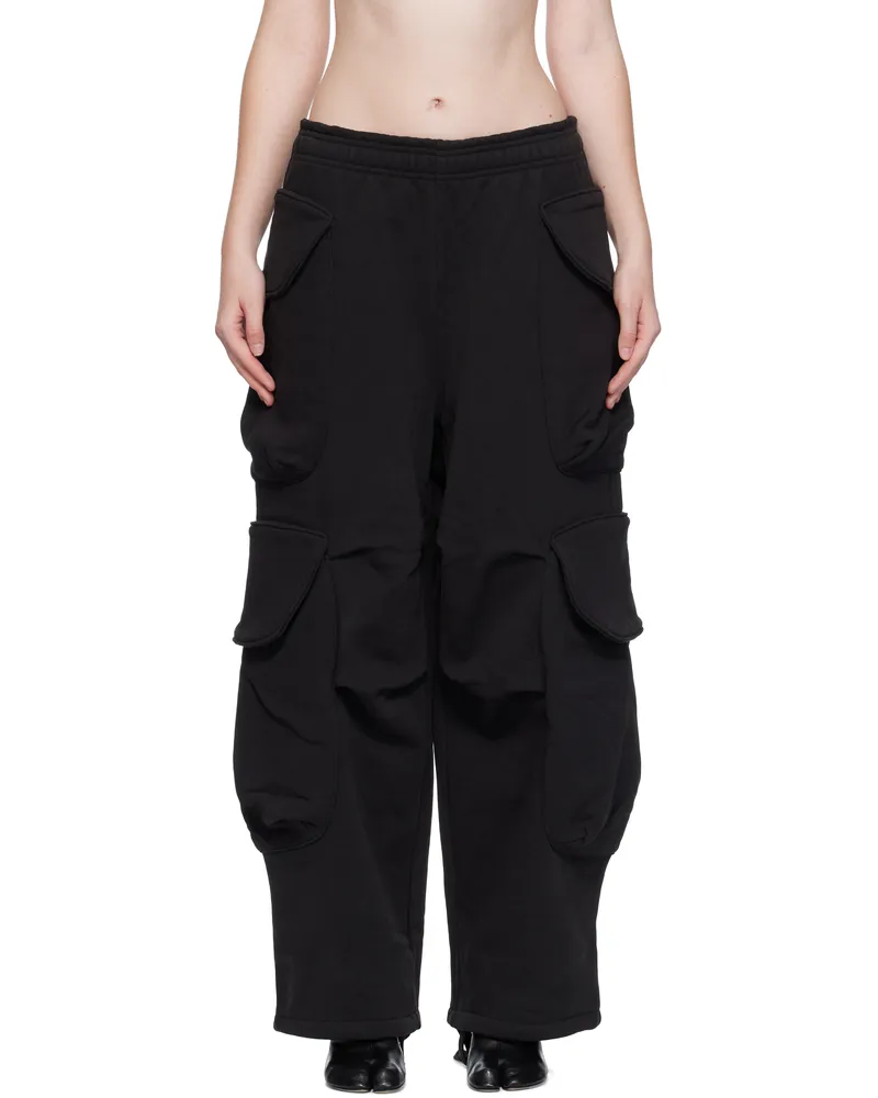 Entire Studios Black Heavy Gocar Cargo Pants Soot