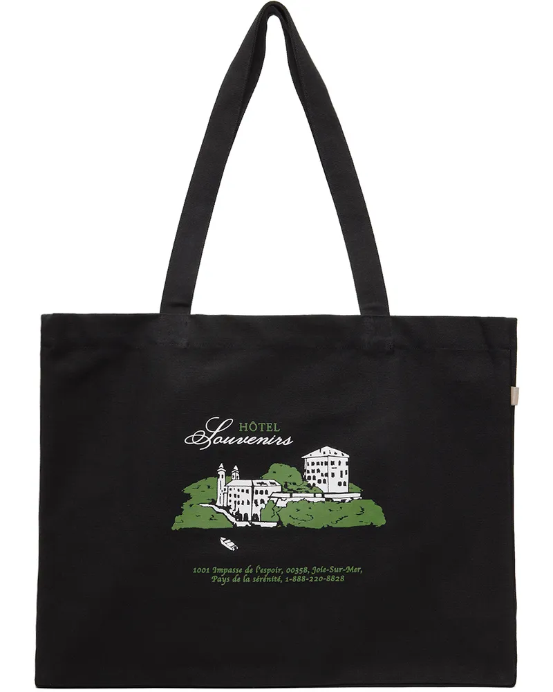 A.P.C. Black JJJJound Edition 'Hôtel Souvenirs' Tote Lzz