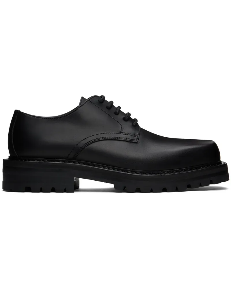 Dries van Noten Black Leather Derbys Black