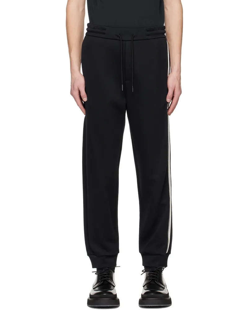 Giorgio Armani Navy Embroidered Lounge Pants Fbwz