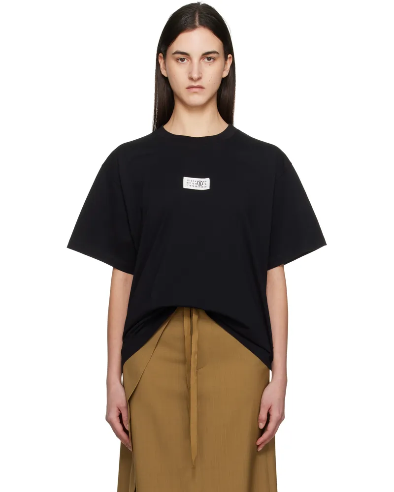 Maison Margiela Black Print T-shirt 900