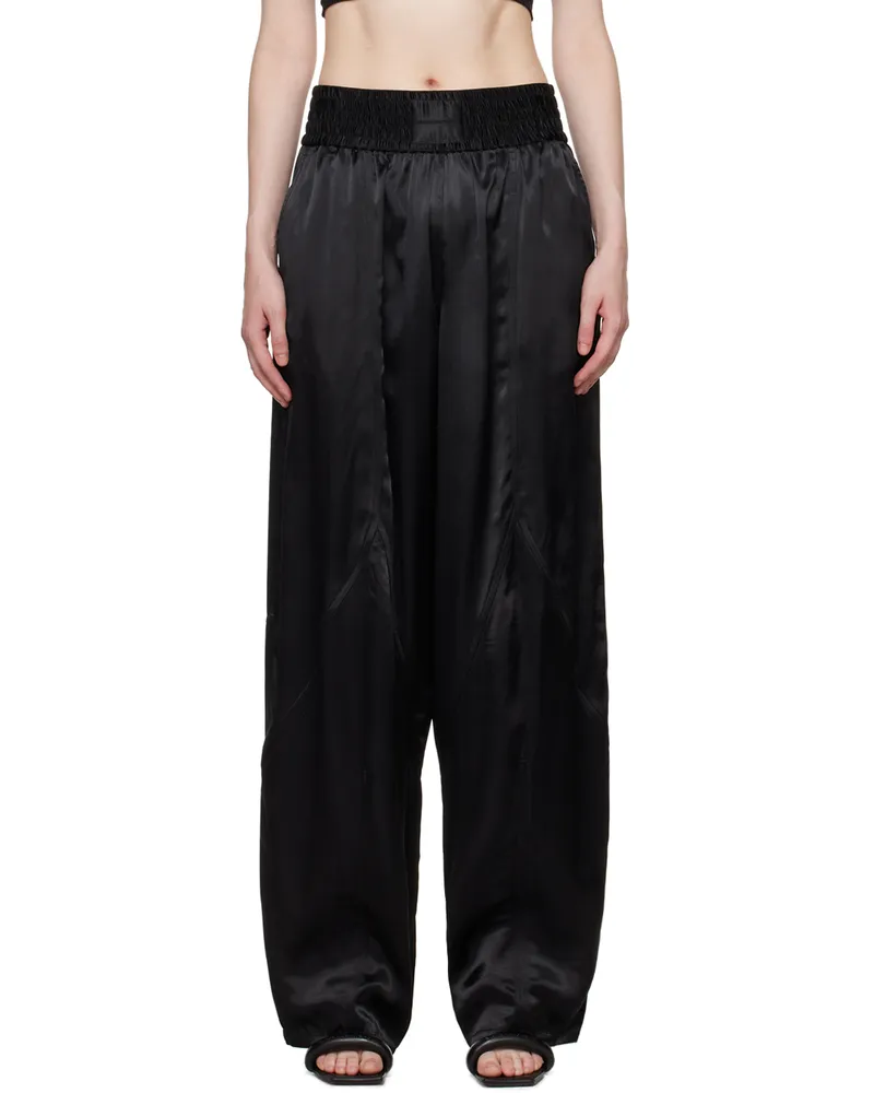 Alexander Wang Black Wide-Leg Trousers Black