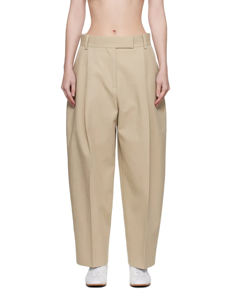 Studio Nicholson Beige Nasser Trousers Sand