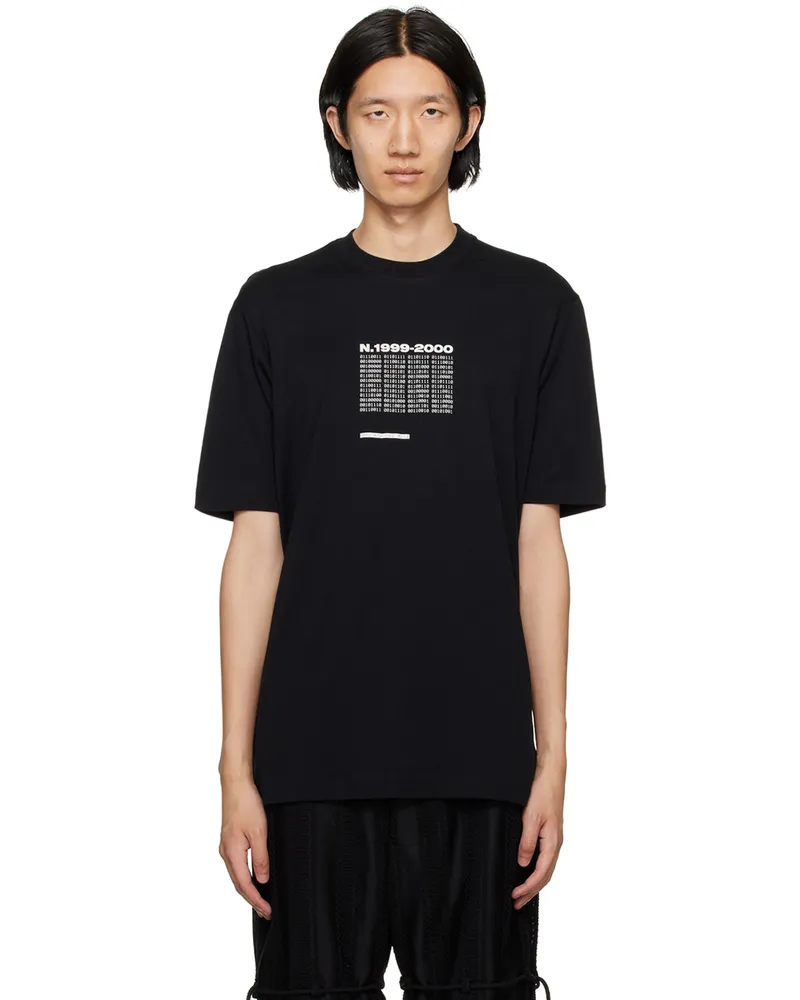 Song For The Mute Black Binary Code T-Shirt Black