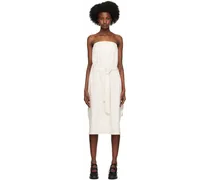 Off-White Tube Top Midi Dress