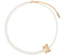 White & Gold #9742 Necklace