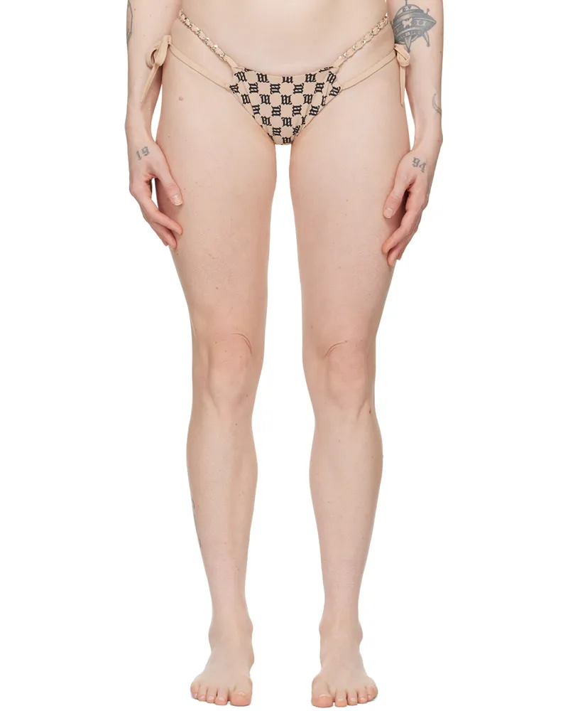 MISBHV SSENSE Exclusive Beige Monogram Bikini Bottom Beige
