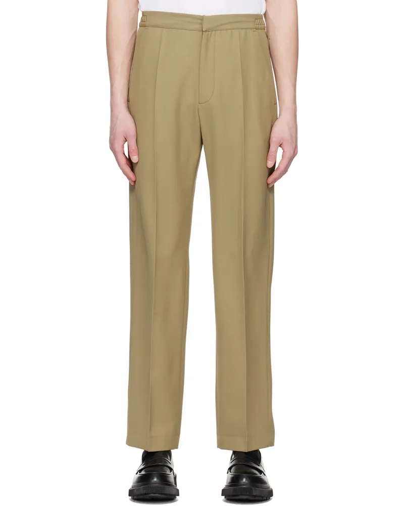 Won Hundred Khaki Simon Trousers Covert