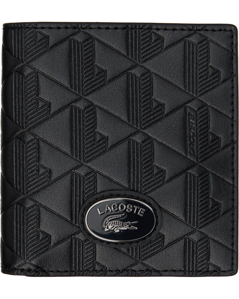 Lacoste Black Nomogramme Compact Wallet 000