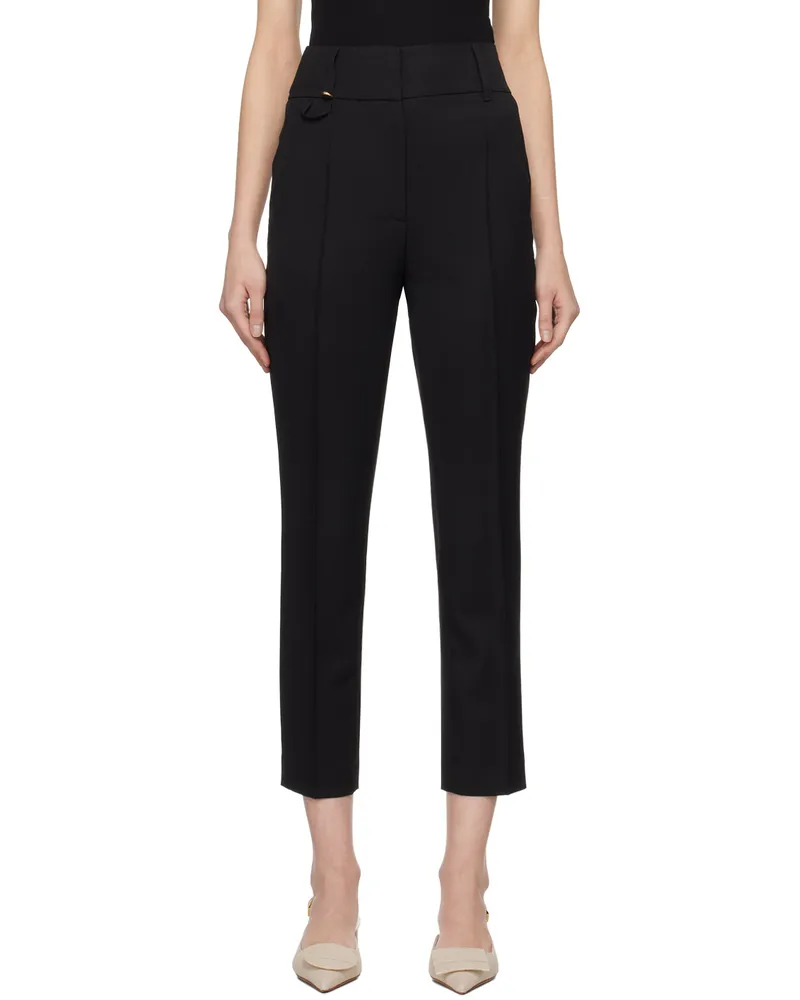 Jacquemus Black Les Classiques 'Le Pantalon Court' Trousers 990