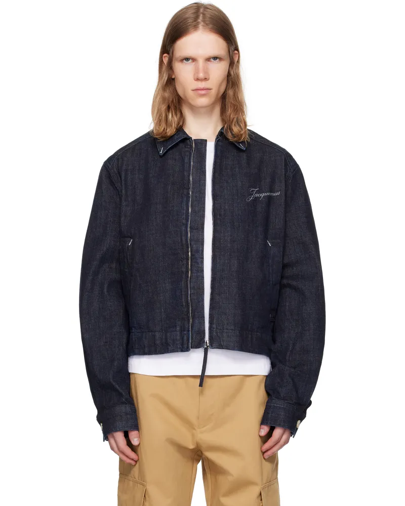 Jacquemus Navy La Croisière 'The Canevas de-Nîmes' Denim Jacket 390