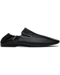 Dries van Noten Black Leather Loafers Black