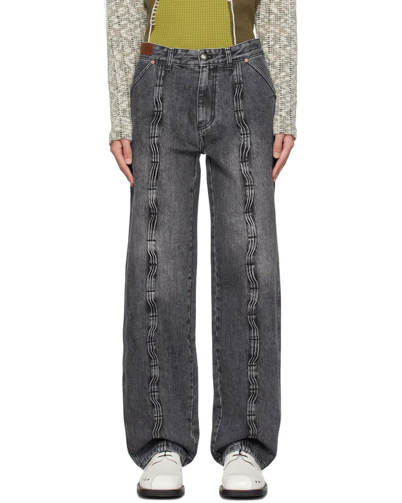 Andersson Bell Black Wave Jeans Wasblk