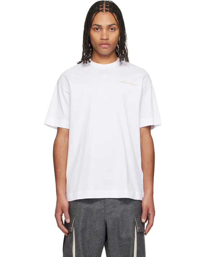Givenchy White Regular Fit T-shirt 100-white