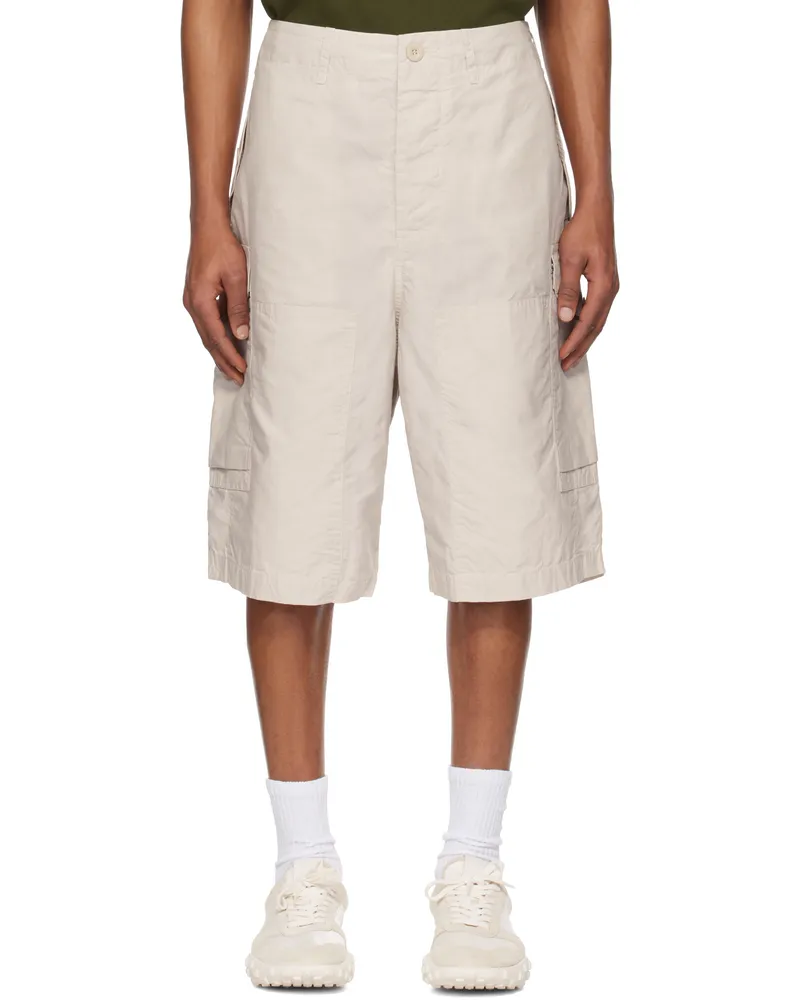 Casey Casey Off-White Mamo Cargo Shorts Concrete