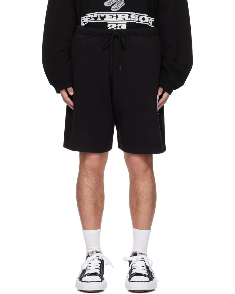 MIHARAYASUHIRO Black French Terry Easy Shorts Black