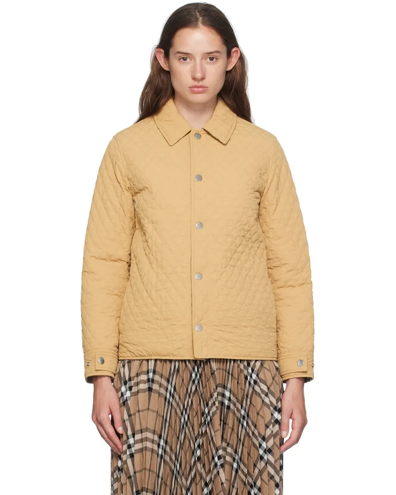 Burberry Beige Quilted Reversible Jacket B8626
