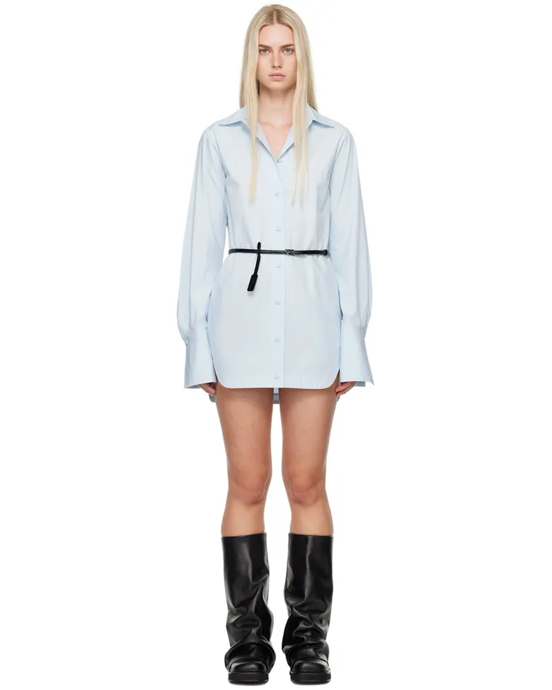 ATTICO Blue Shirt-Style Minidress 135