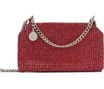 Red Falabella Crystal Mesh Shoulder Bag