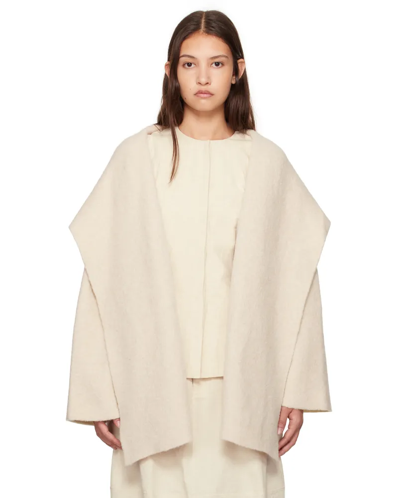 Lauren Manoogian Off-White Double Face Coat A07