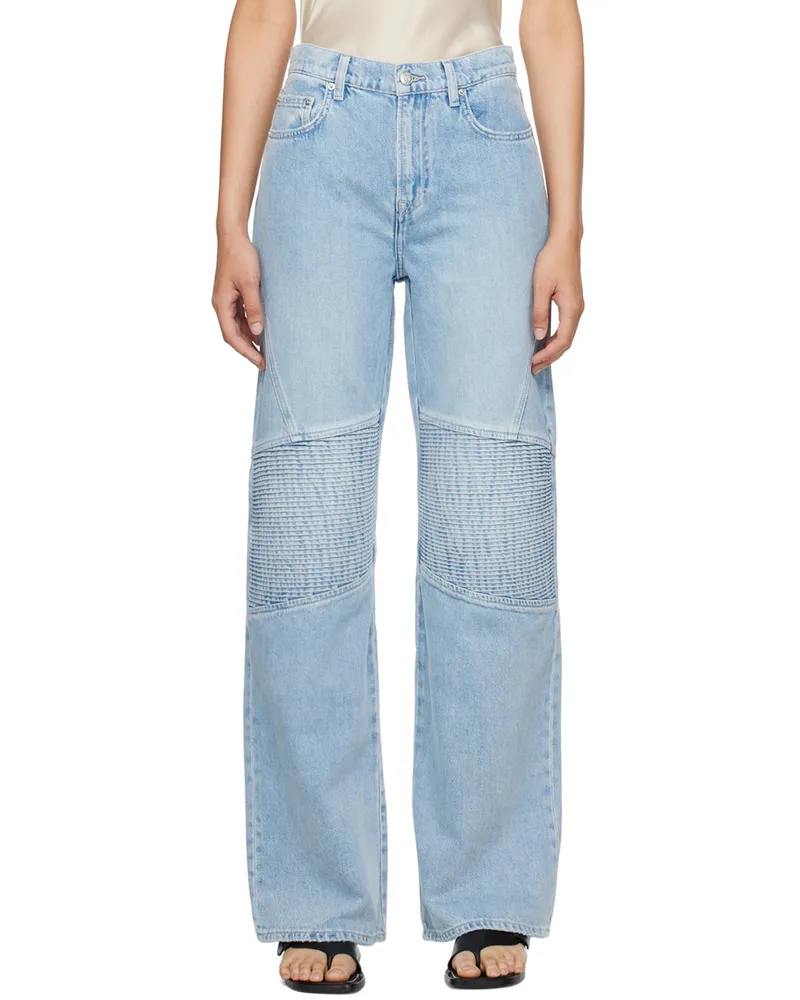 GRLFRND Blue Mariah Racer Jeans Coast