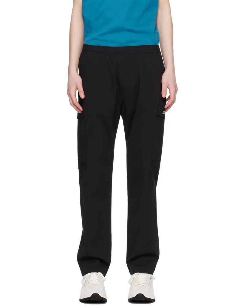 Paul Smith Black Drawstring Cargo Pants 79