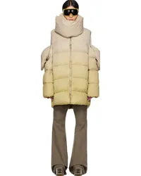 Rick Owens Moncler + Taupe & Green Down Coat 28d