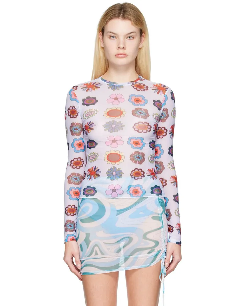 FENSI SSENSE Exclusive Multicolor Psychedelic Daisies Cover Up Multicolor