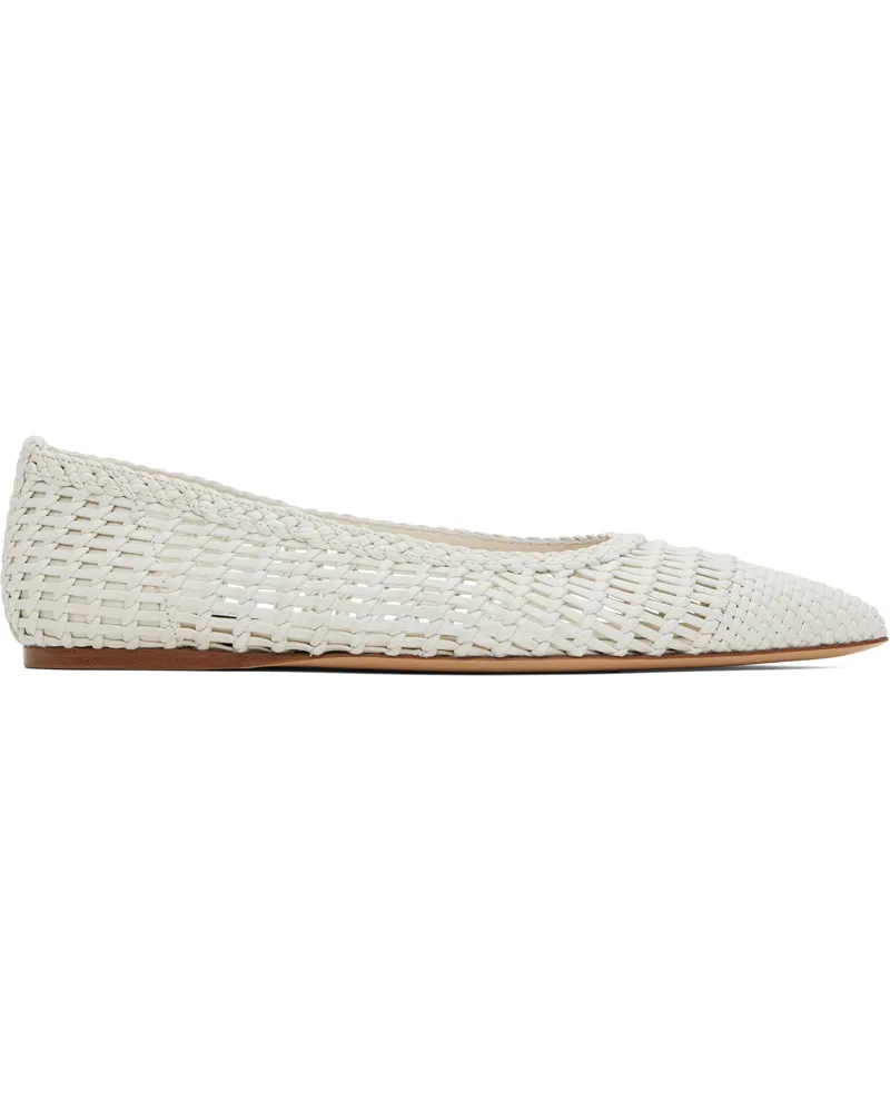 Gabriela Hearst Off-White Aurora Braided Ballerina Flats Plz