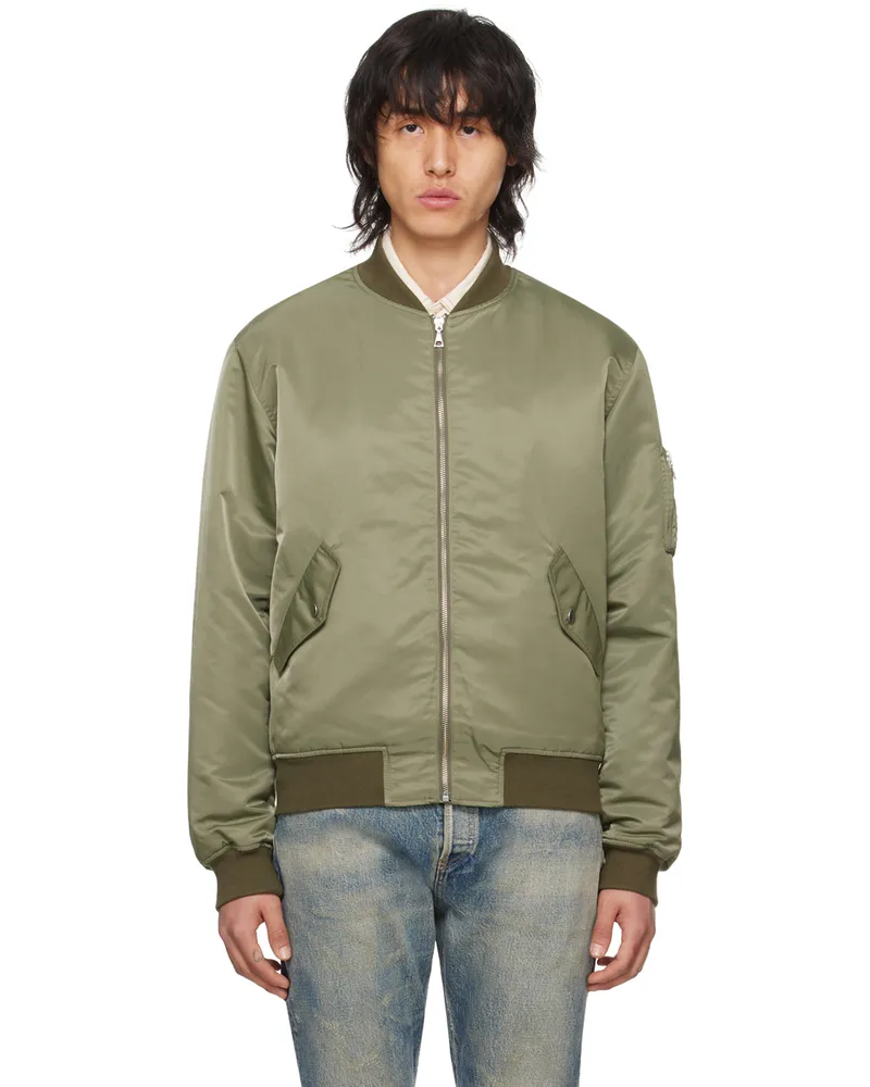 John Elliott + Co Khaki Bogota II Bomber Jacket Olive