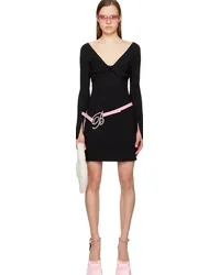 Blumarine Black Twisted Minidress Nnero