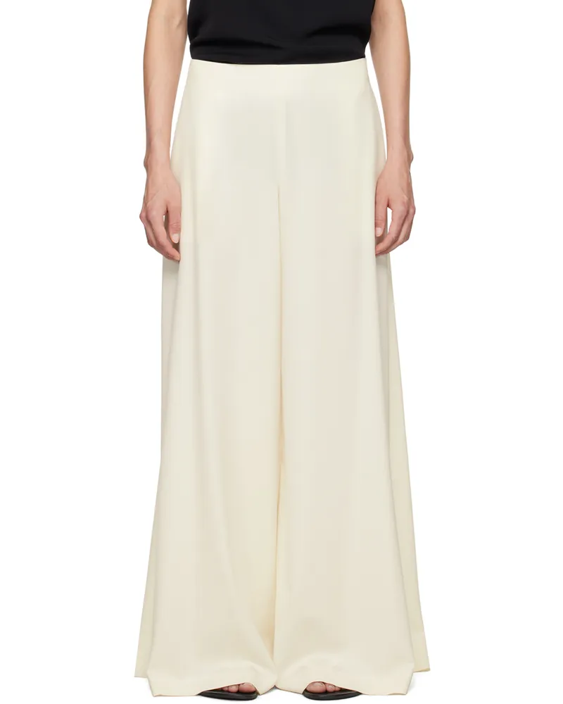 The Row Off-White Dela Trousers Ivr