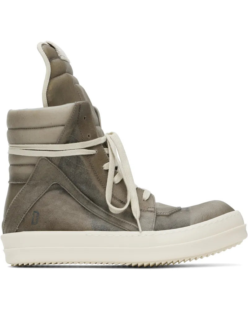 Rick Owens Gray Hollywood Geobasket Sneakers 34341