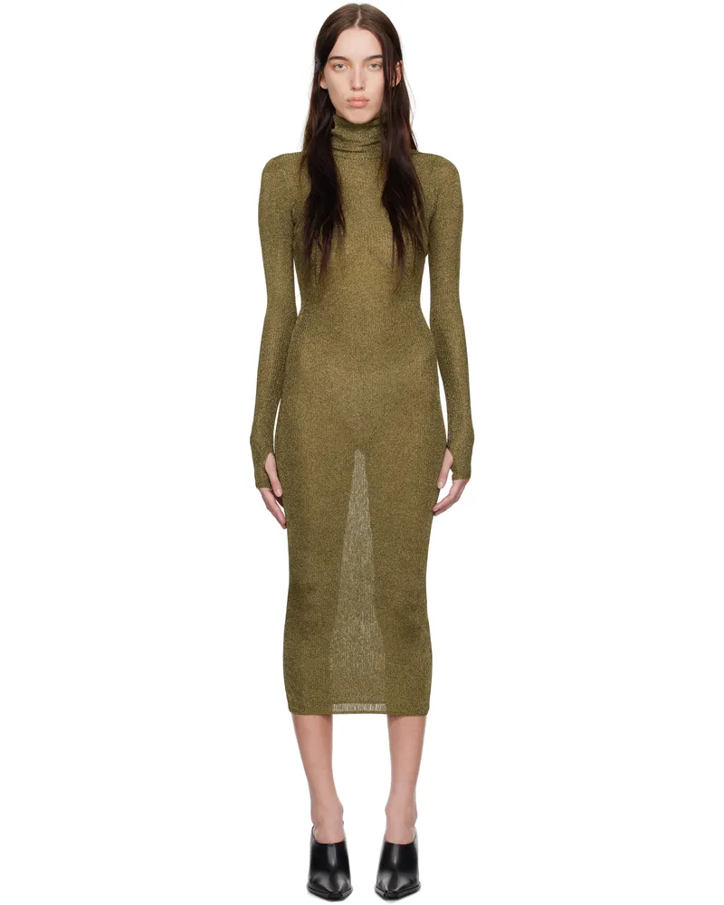 Isabel Marant Khaki Josita Maxi Dress Dark