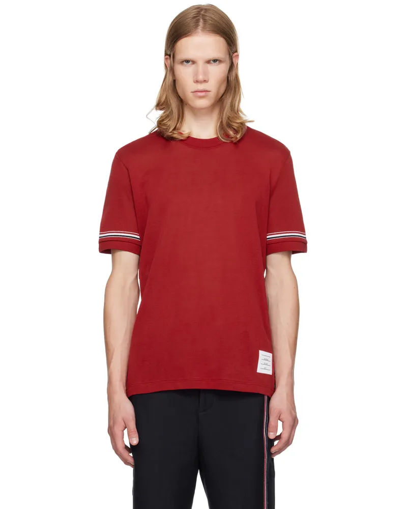 Thom Browne Red Striped T-Shirt 615