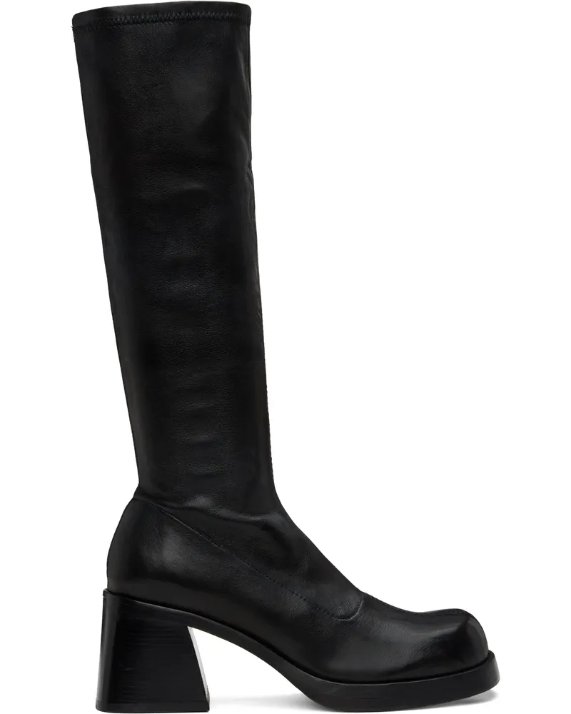 Miista Black Hedy Tall Boots Black