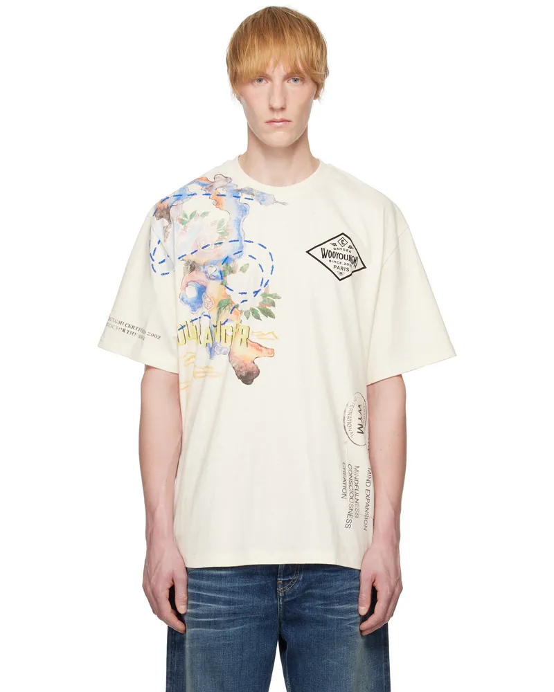 Wooyoungmi Off-White Graphic T-shirt Ivory776i