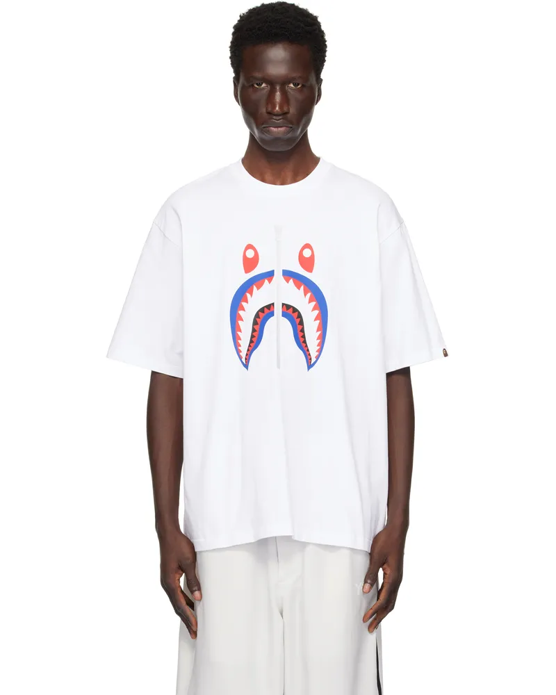 BAPE White Shark Japan T-shirt Wht-white