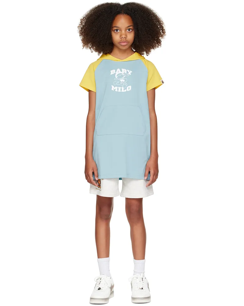 BAPE Kids Blue & Yellow Baby Milo Dress Sax