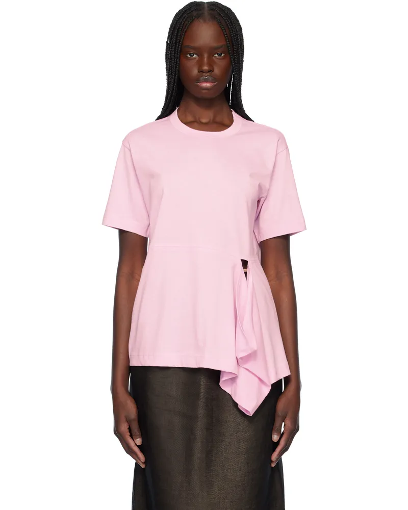 Comme des Garçons Pink Open Loop T-shirt 3