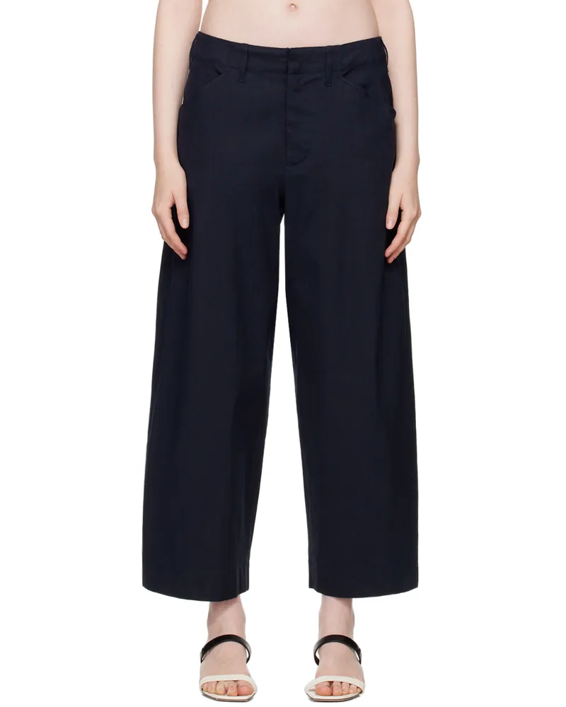 Rag & Bone Navy Banks Trousers Salute