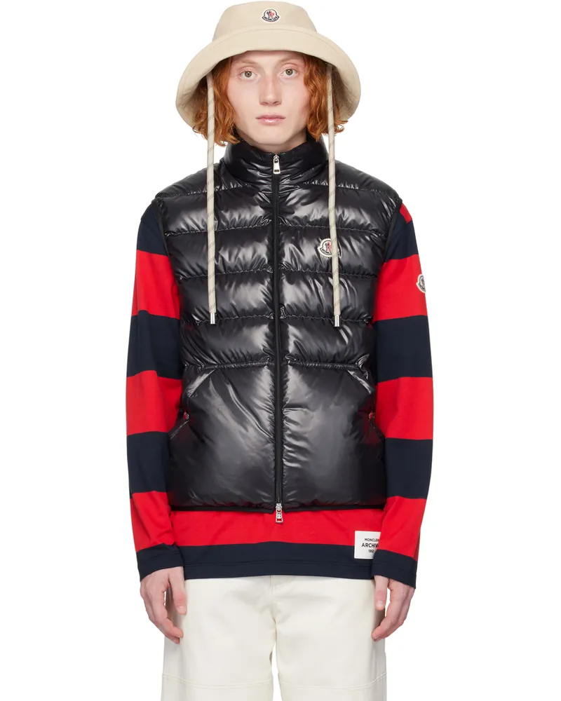 Moncler Black Aube Down Vest 999