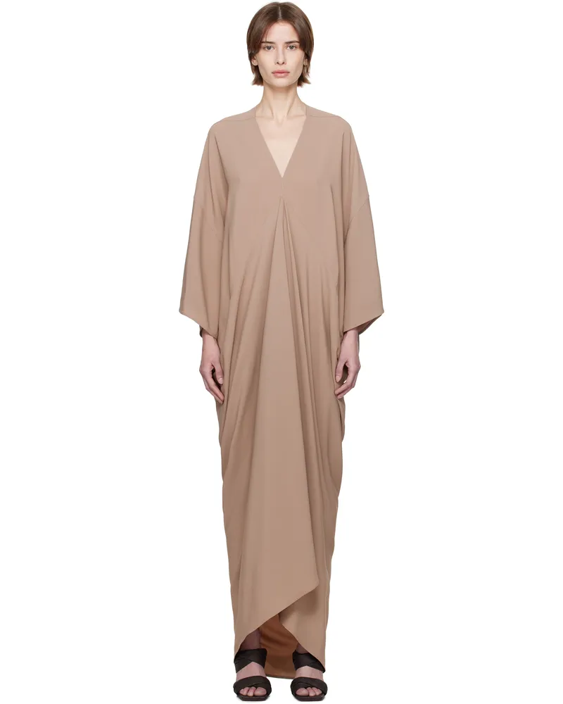 Rick Owens Taupe Hollywood Tommykite Maxi Dress 64