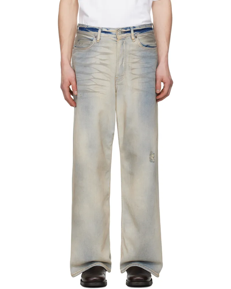 Acne Studios Blue Baggy Fit 1981M Jeans 228