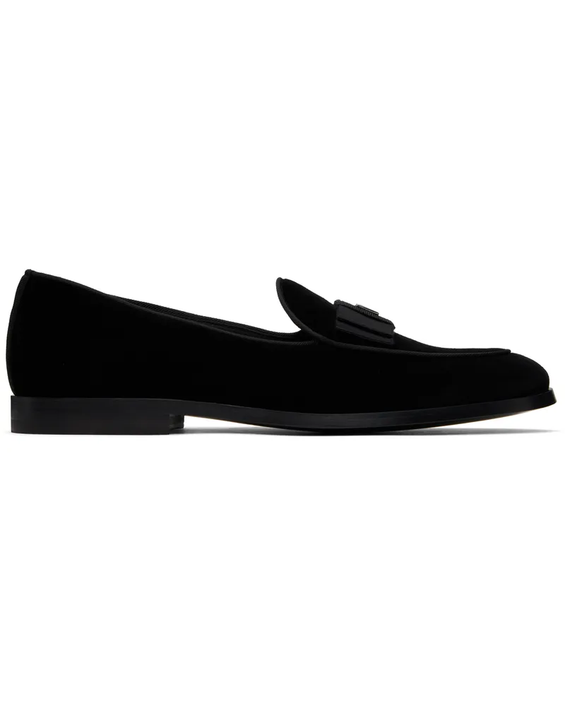 Dolce & Gabbana Black Vivaldi Formale Loafers Nero